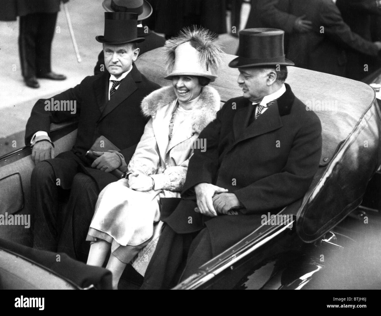 PRESIDENT CALVIN COOLIDGE, with wife Stock Photo - Alamy