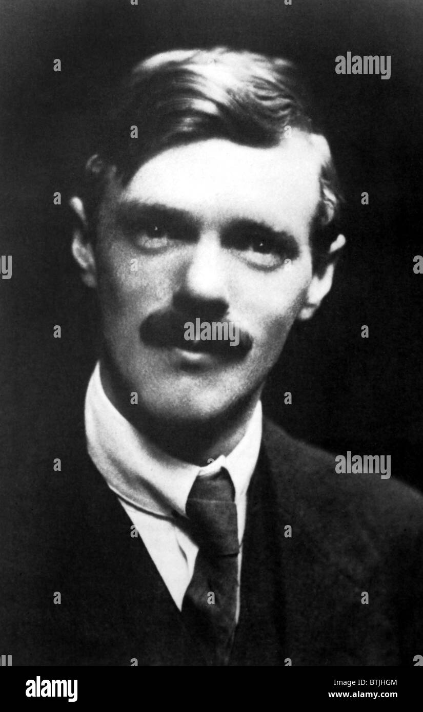 D.H. LAWRENCE, 1913. Stock Photo
