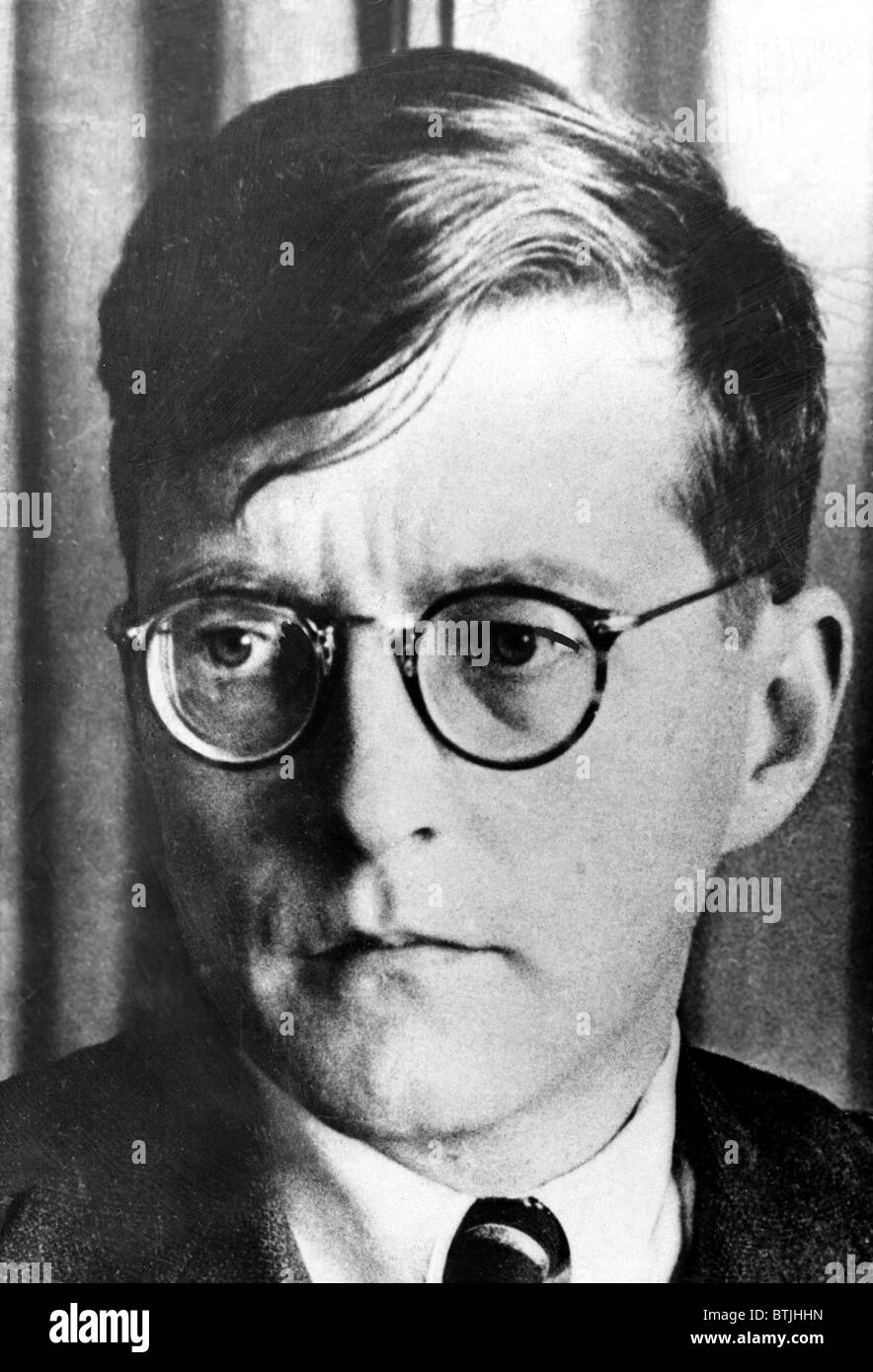 Dimitri Shostakovich,  Russian composer (1906-75) photo from late 1930s Stock Photo