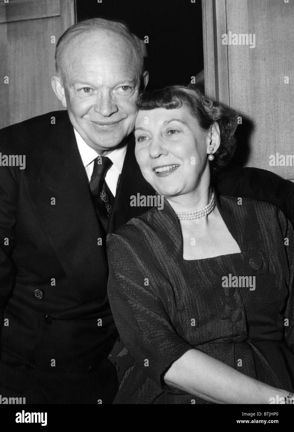 President Dwight D. Eisenhower and his wife, Mamie Eisenhower. ca. 1952. Courtesy: CSU Archives/Everett Collection Stock Photo