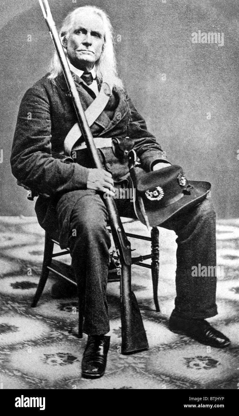EDMUND RUFFIN who fired the first shot at Fort Sumter during the Civil War. Stock Photo
