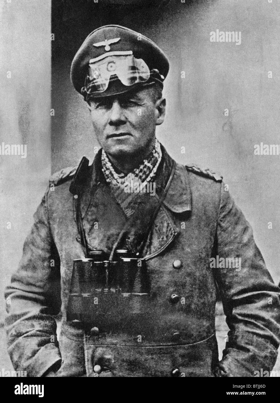 Erwin Rommel (1891-1944), distinguished Nazi General, 1940s. CSU Archives/Courtesy Everett Collection Stock Photo