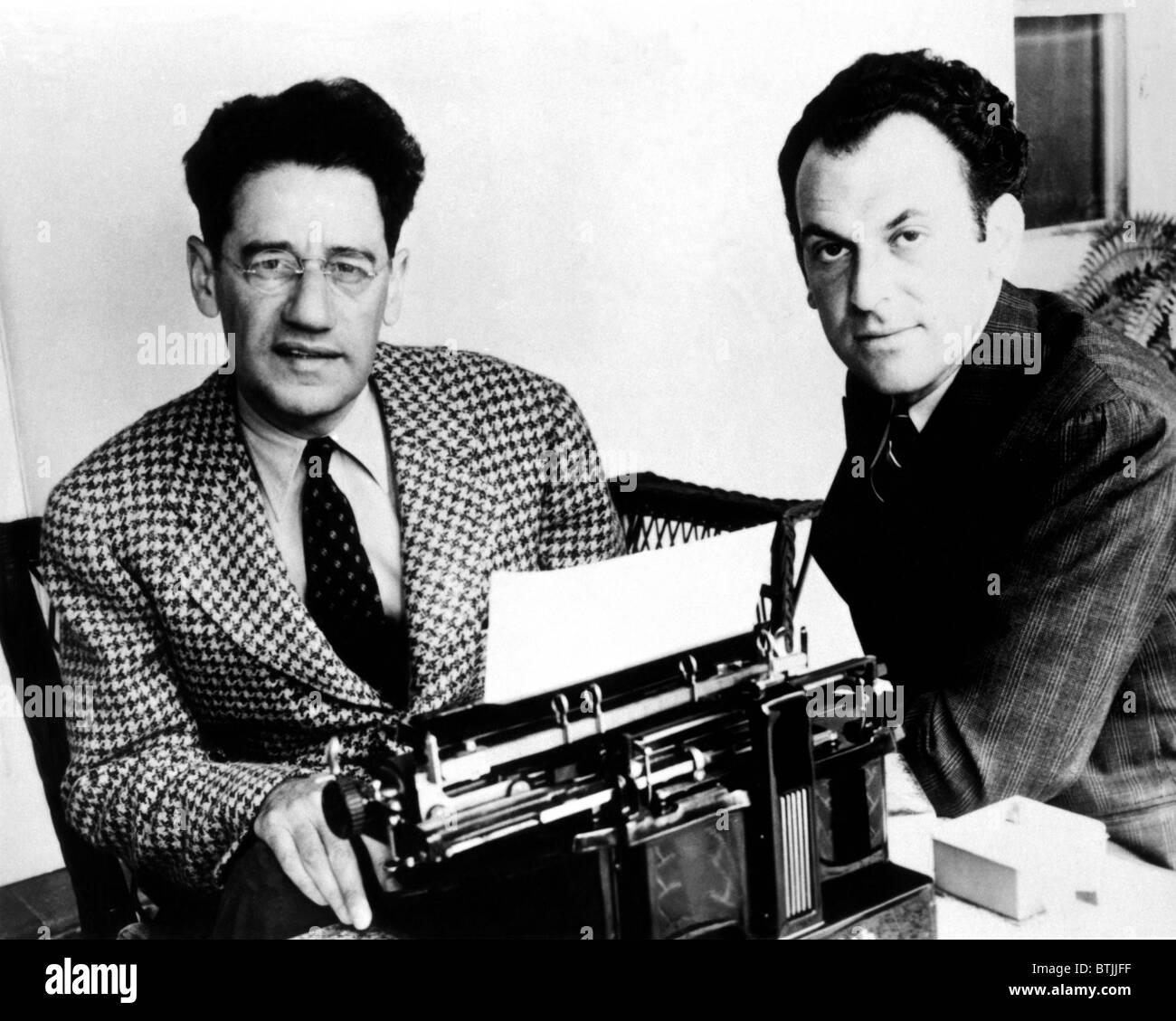 George S. Kaufman and Moss Hart, circa 1930s Stock Photo