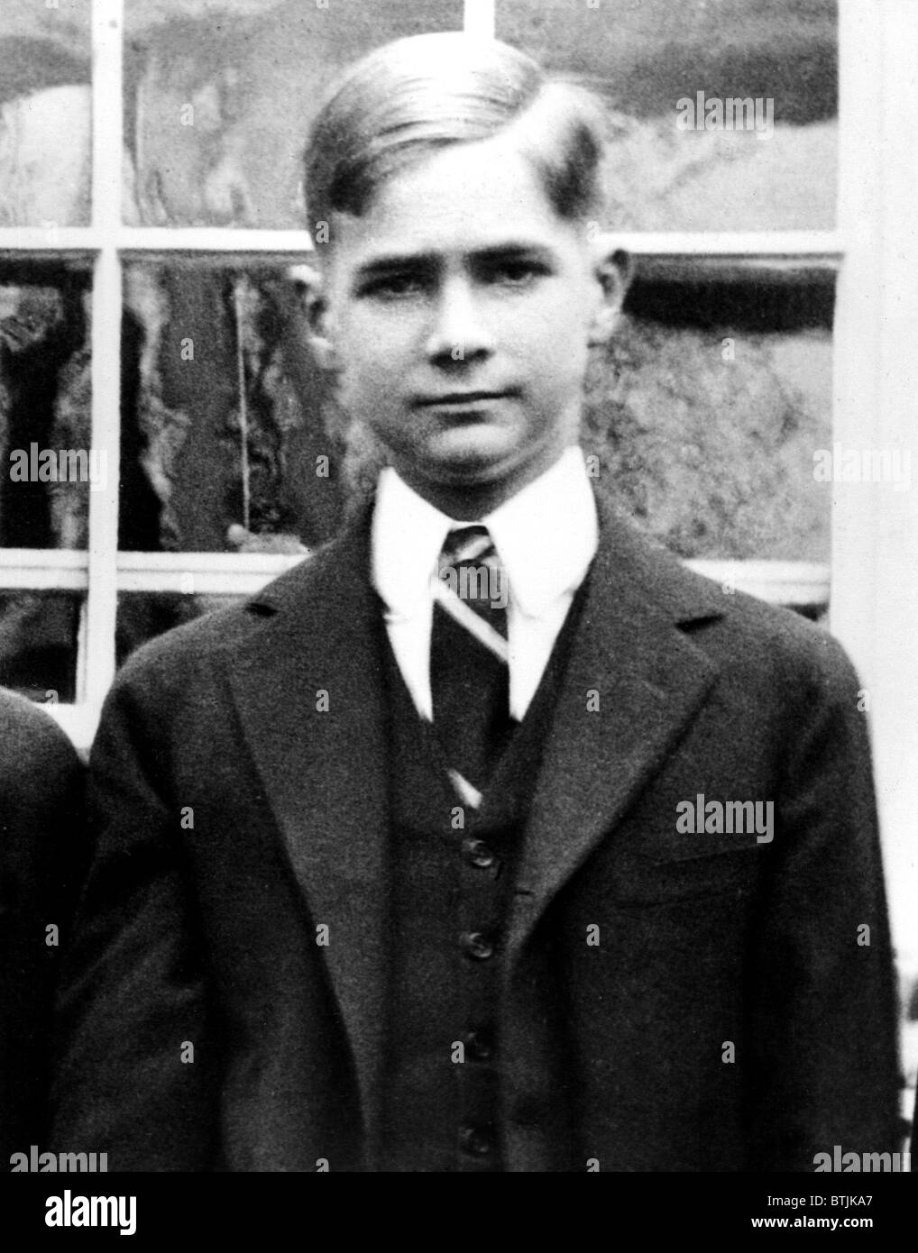 Howard Hughes, as a student at Fessenden School, West Newton, MA, 1921 Stock Photo
