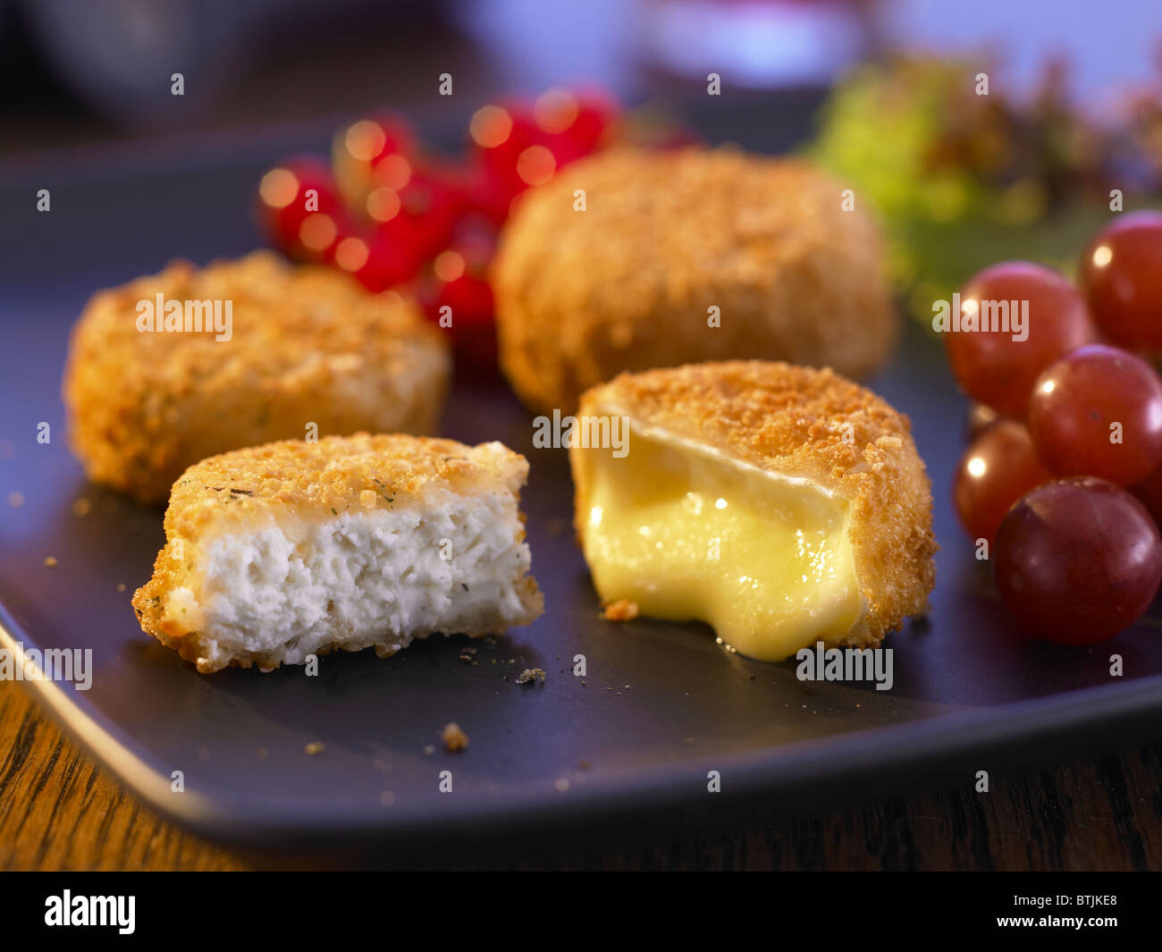 brie and goats cheese bites Stock Photo Alamy