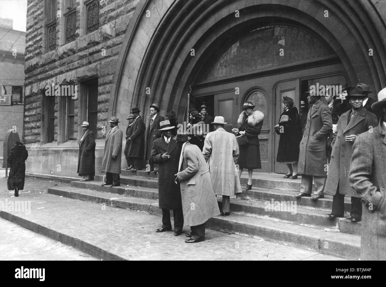 In front of Pilgrim Baptist Church on Easter Sunday, South Side of