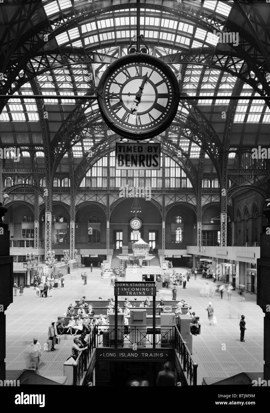 Pennsylvania Station, interior, New York City, circa 1962. Stock Photo