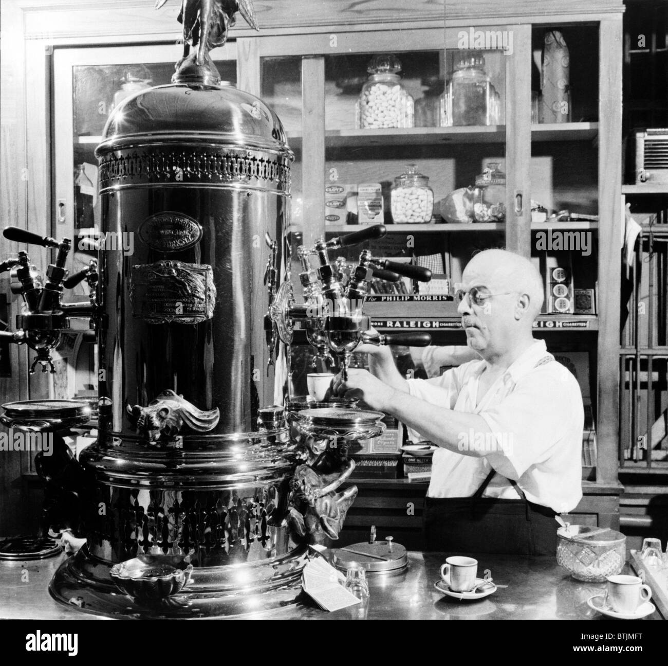 Little Italy, Espresso is poured in an ItalianAmerican cafe on