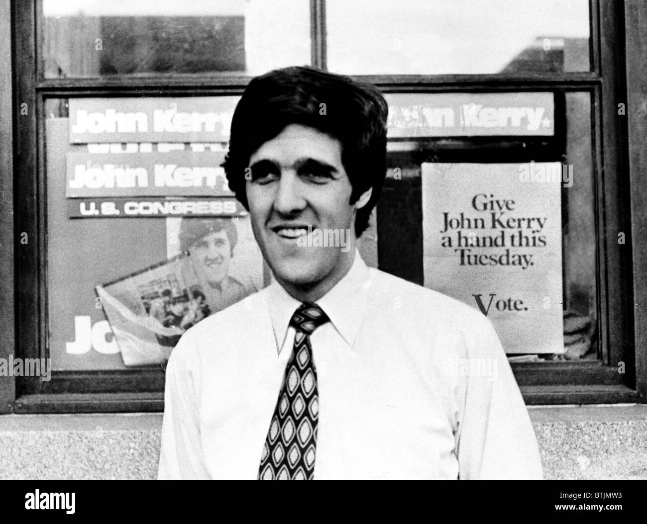 John Kerry Candidate for Congress, 1972 Stock Photo