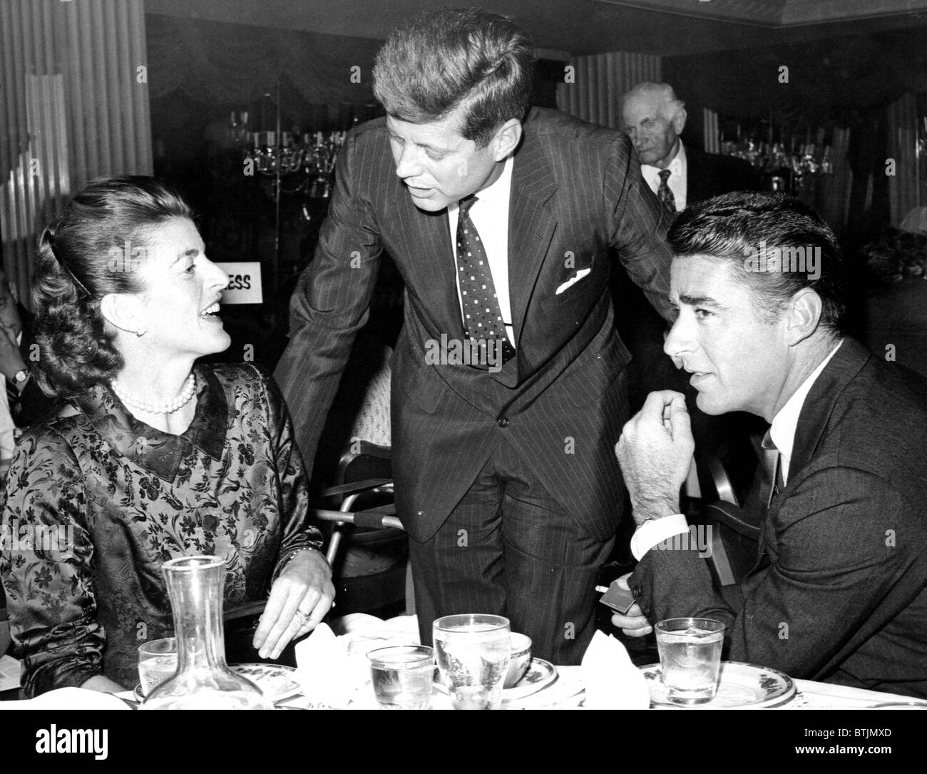 Patricia Kennedy Lawford, John F. Kennedy, Peter Lawford, 1959 Stock Photo