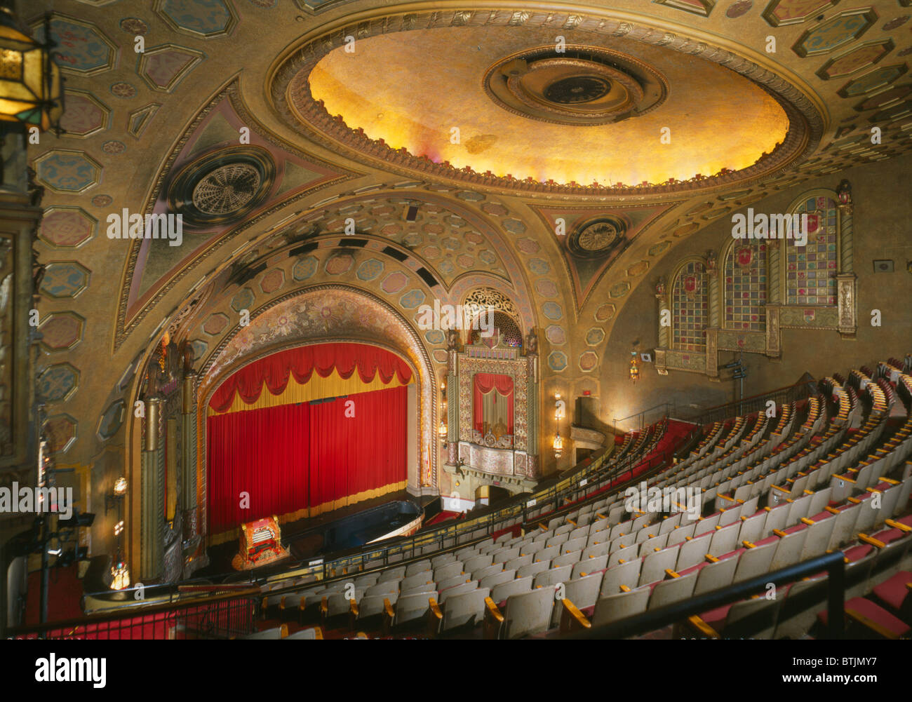The Alabama Theatre, perspective view of stage looking from the east