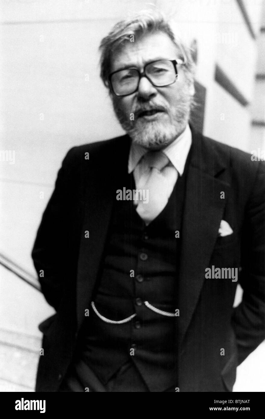 John Osborne (1929-1994), British playwright, circa 1982. CSU Archives/Courtesy Everett Collection Stock Photo