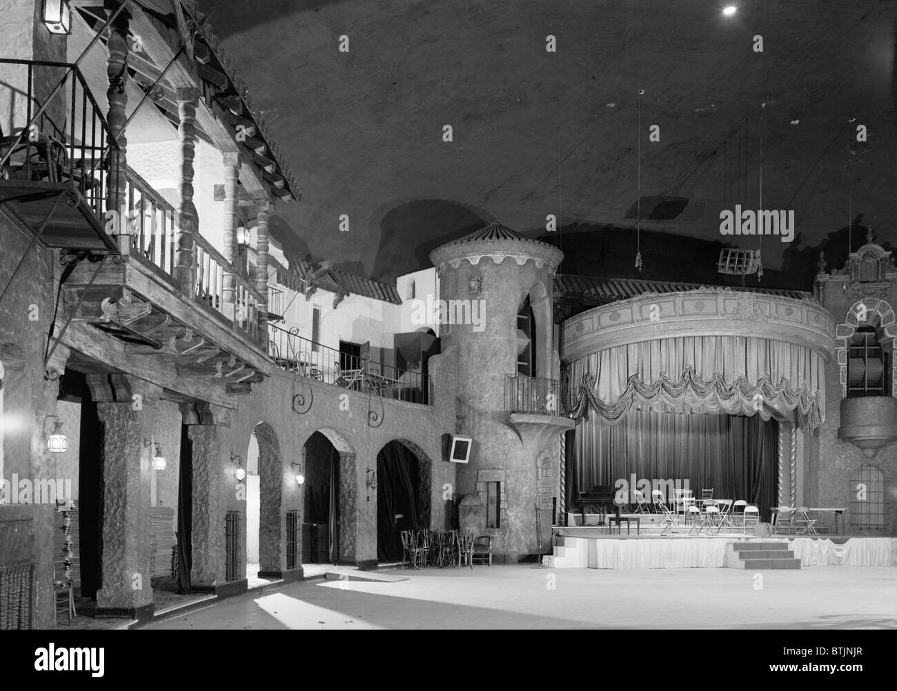 Movie theaters, The Indiana Theatre, 134 West Washington Street, Indianapolis, Indiana, photograph by Jack E. Boucher, circa 1970. Stock Photo