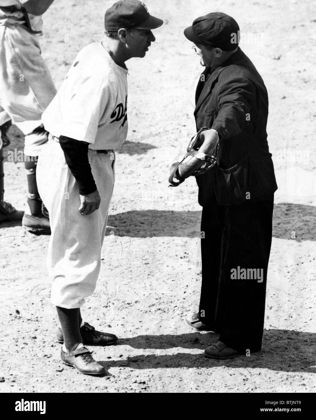 Leo Durocher argues with an umpire at Ebbets Field, 1946. Courtesy: CSU Archives/Everett Collection Stock Photo