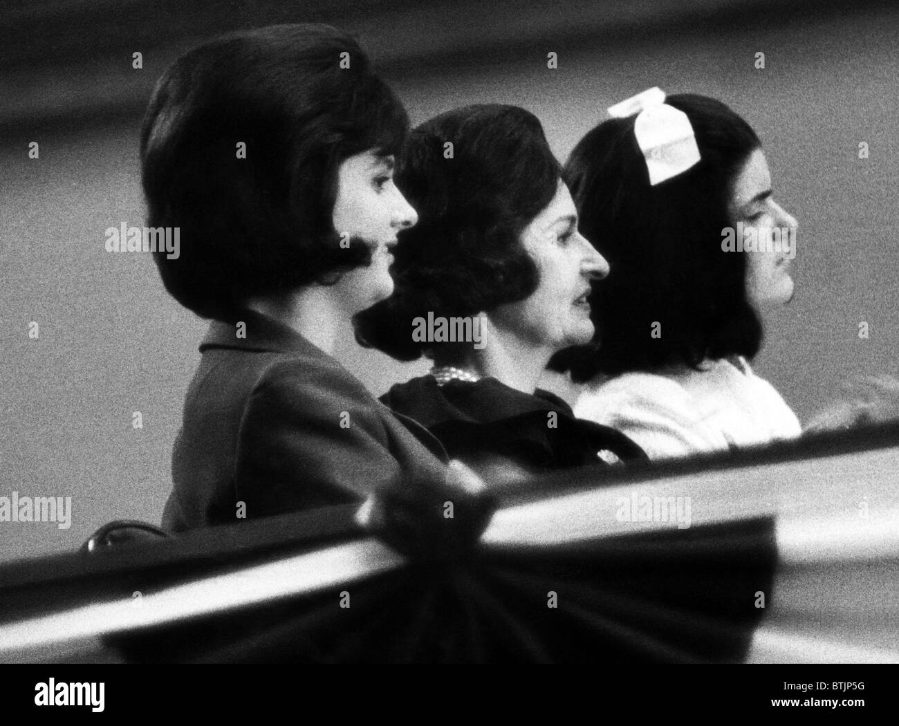 Lynda Johnson,Lady Bird Johnson, and Luci Johnson at the Democratic National Convention. Atlantic City, New Jersey, 1964. Courte Stock Photo