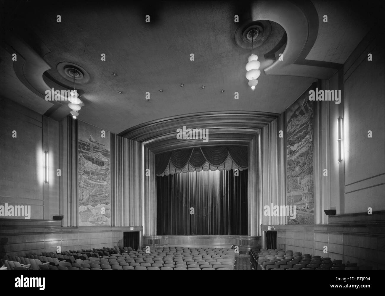 Movie Theaters, Fourth Avenue Theatre, constructed in 1947, 630 West Fourth Avenue, Anchorage, Alaska, circa 1980s. Stock Photo