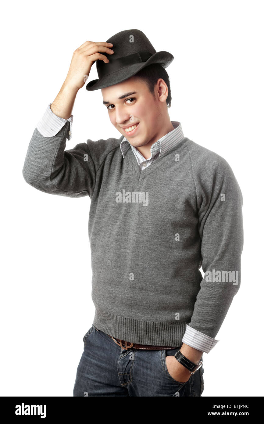 Elegant young happy man Cut Out Stock Images & Pictures - Alamy
