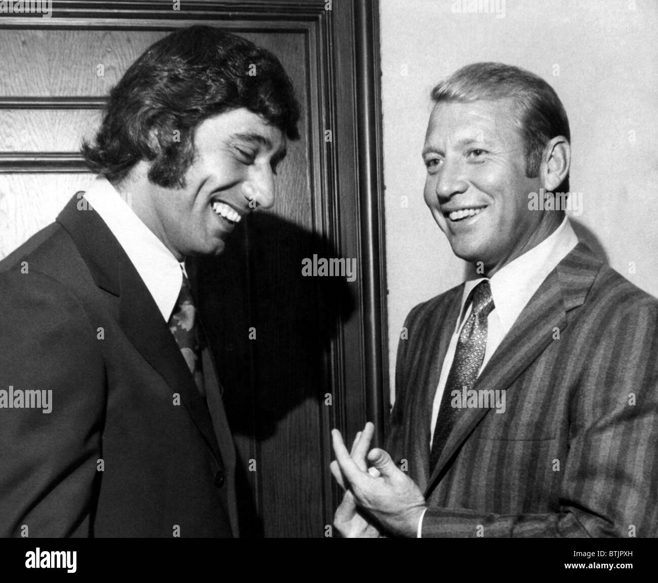 Joe Namath, and Mickey Mantle, August 25, 1970. CSU Archives/Courtesy Everett Collection Stock Photo