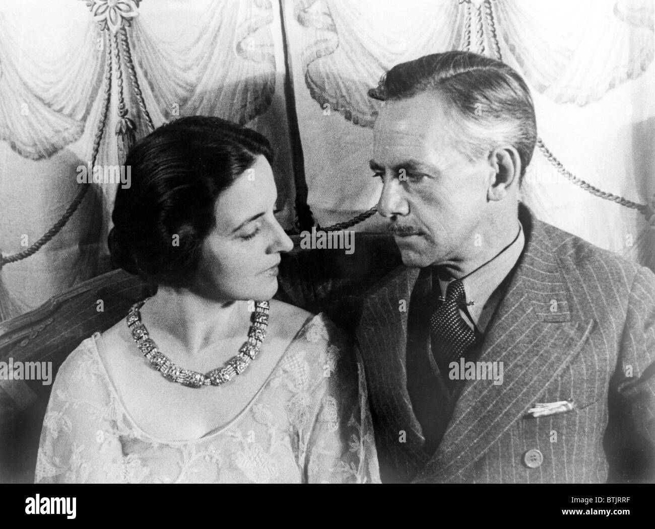 Eugene O'Neill (1888-1953) with his wife Carlotta Monterey O'Neill in a 1933 portrait by Carl Van Vechten. Stock Photo