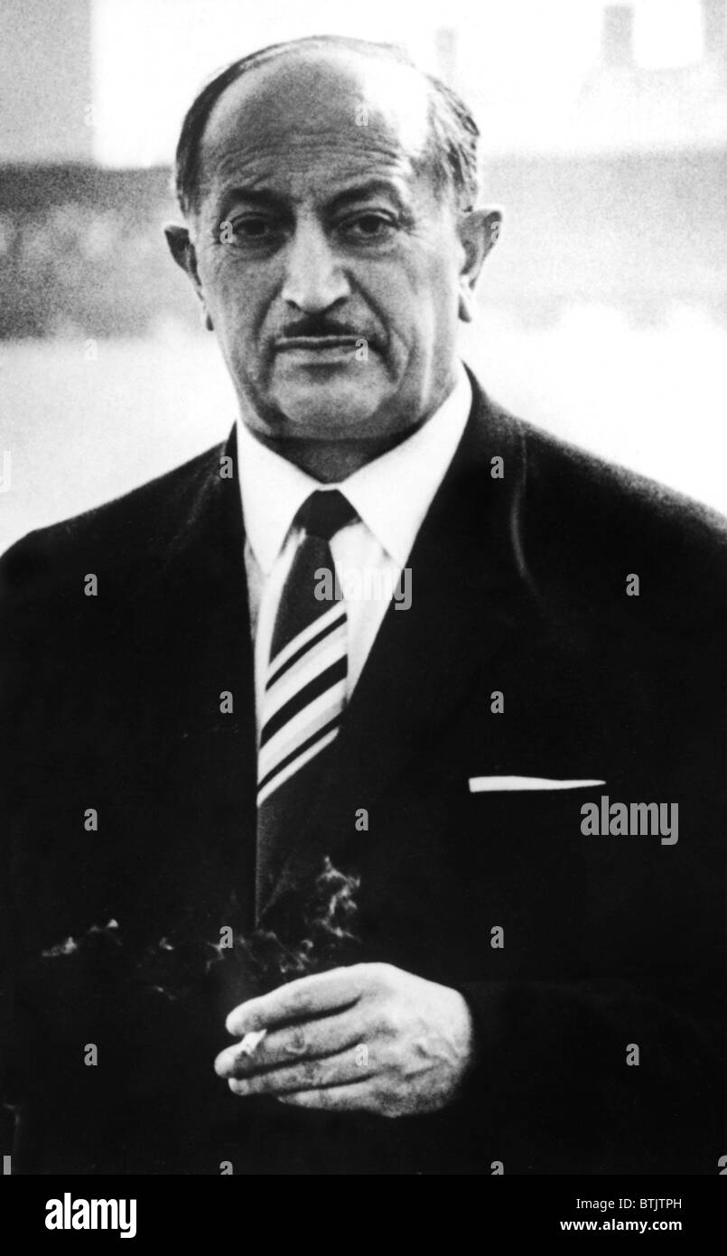 Simon Wiesenthal, ca. 1968 Stock Photo