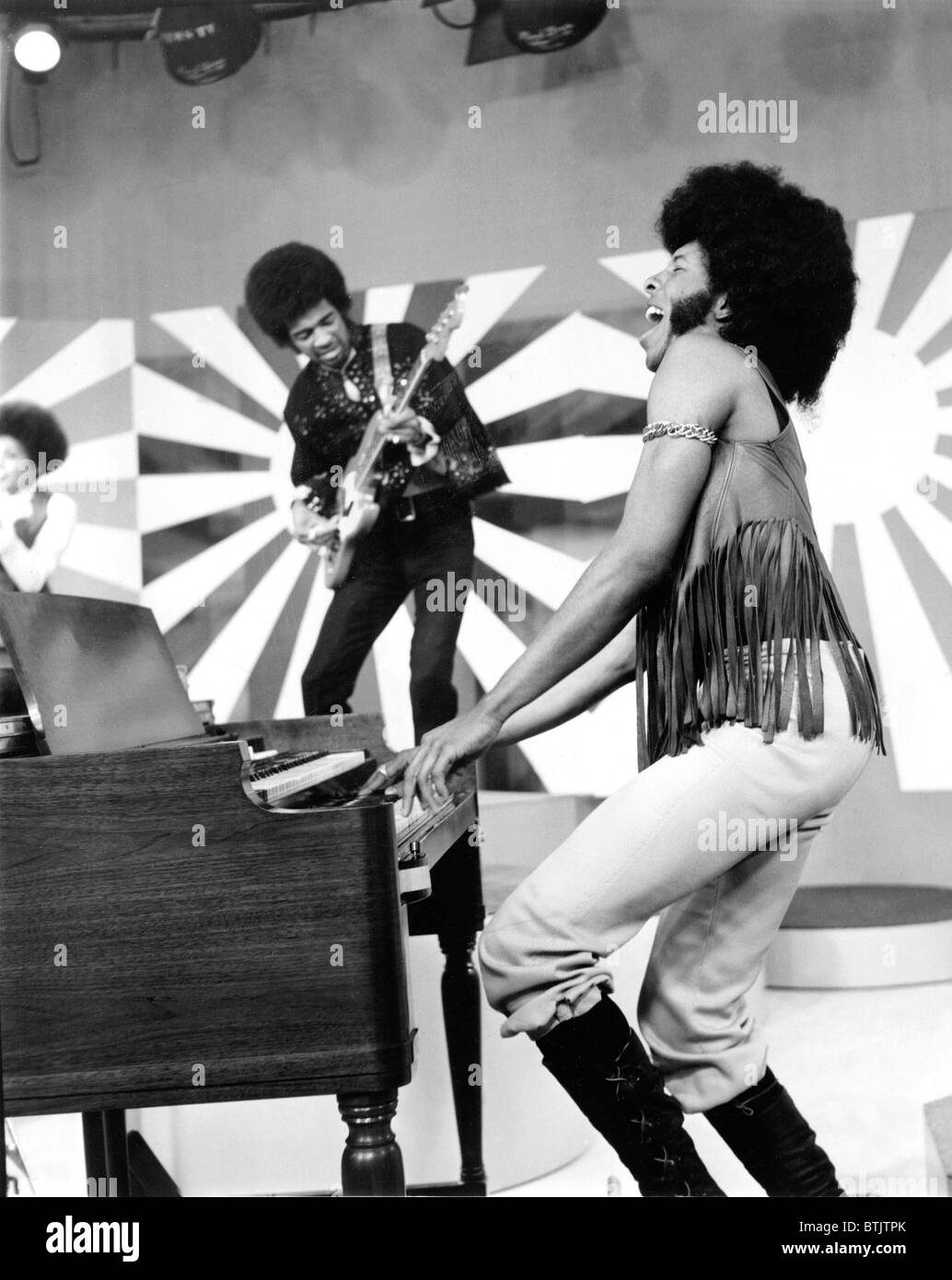 SLY AND THE FAMILY STONE performing Everyday People on UPBEAT, 1972. Stock Photo