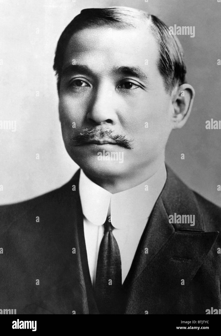 Sun Yat-sen, (1866-1925), the first President of The Republic of China, circa 1924. CSU Archives/Courtesy Everett Collection Stock Photo