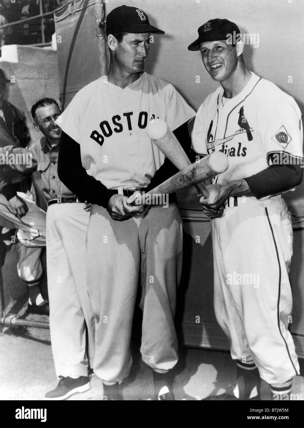 AWESOME STAN MUSIAL AND TED WILLIAMS TWO ALLTIME GREAT IN ONE GREAT 8X10 PHOTO 