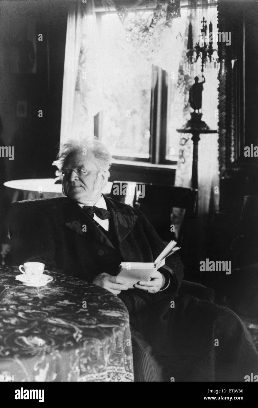 Björnstierne Björnson (1932-1910), Norwegian writer, was awarded the 1903 Nobel Prize for Literature.  1890. Stock Photo