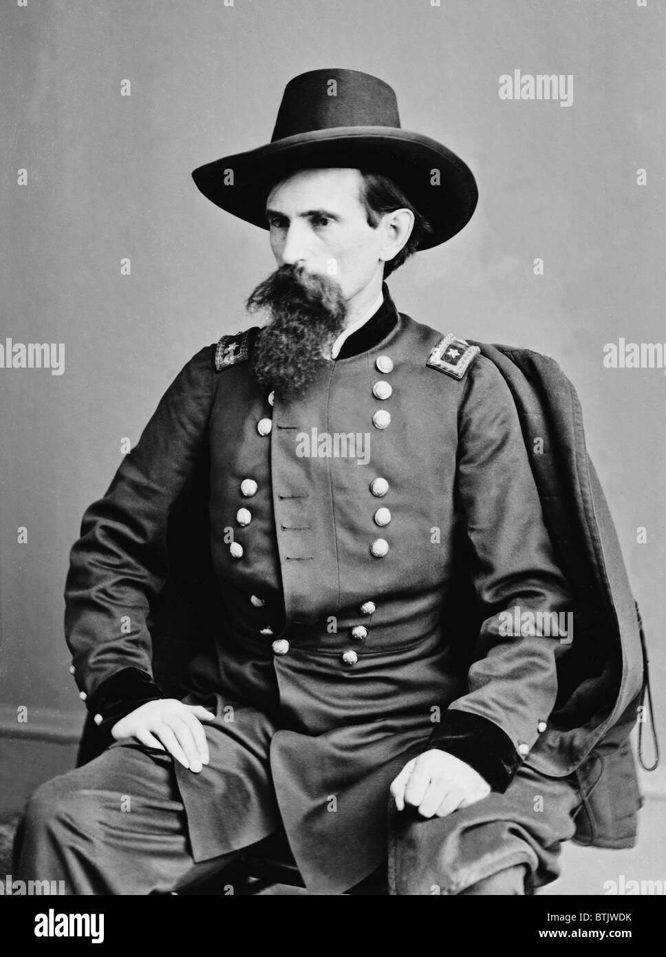 Lew Wallace (1827-1905), American Civil War general wrote the historical classic novel, 'Ben-Hur,' (1880) twice made into a movie, in 1925 and 1959. Ca. 1860. Stock Photo