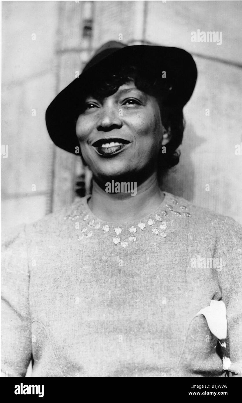 Zora Neale Hurston (1981-1960) incorporated African American culture and folk ways into her plays, stories, novels. Stock Photo