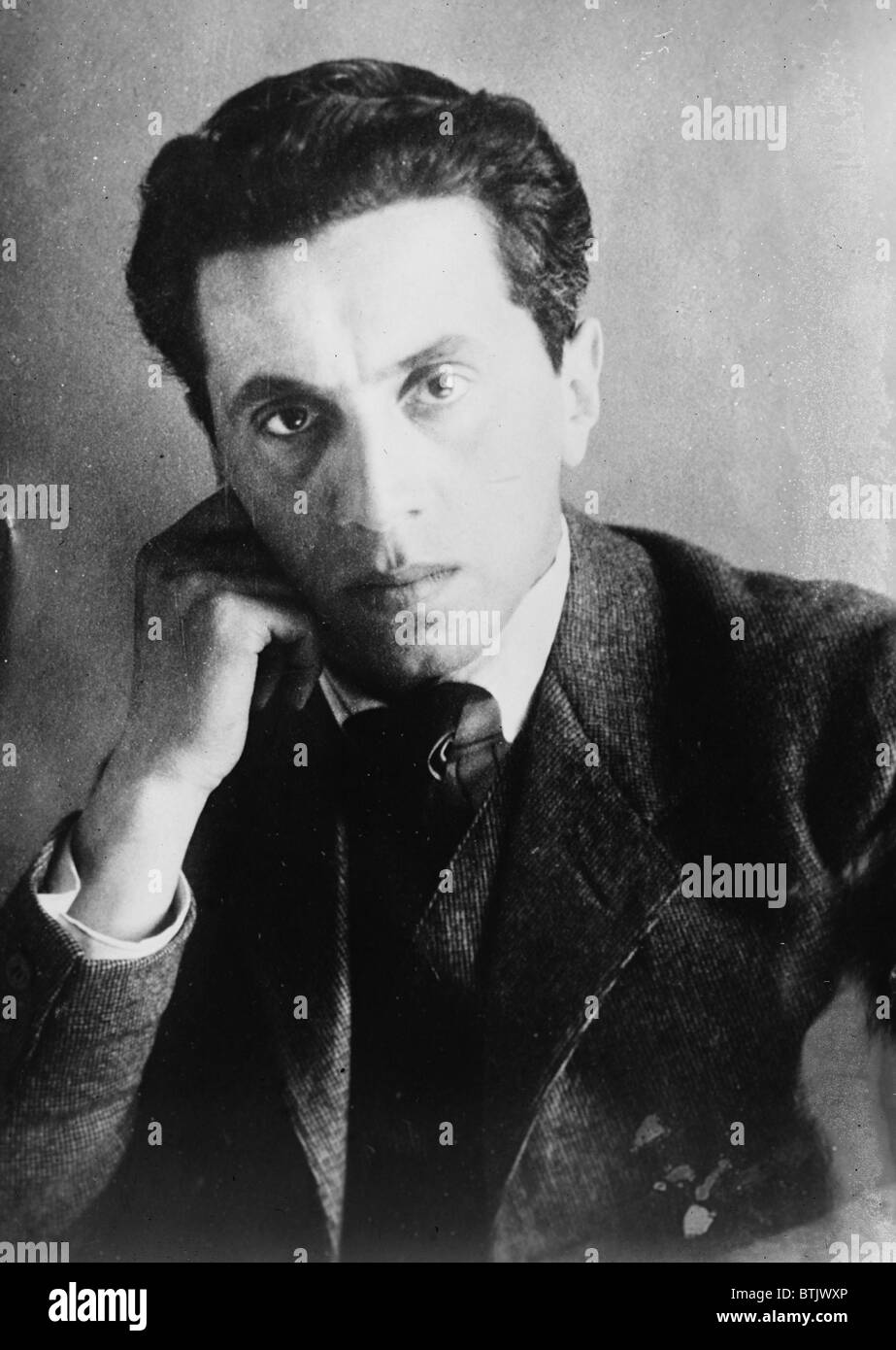 Ernst Toller (1893-1939) politically involved Marxist German Jewish playwright and poet. His best known play is 'Man and the Masses,'(1923). Exiled from Germany in 1933, he committed suicide in New York in 1939. Ca. 1920. Stock Photo