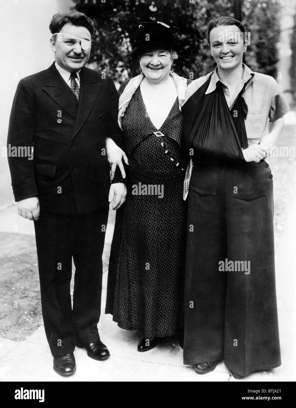 Wiley Post,  Madam Schumann-Heink & Leila Roosevelt (cousin to President)LA Breakfast Club, 3/7/34 Stock Photo