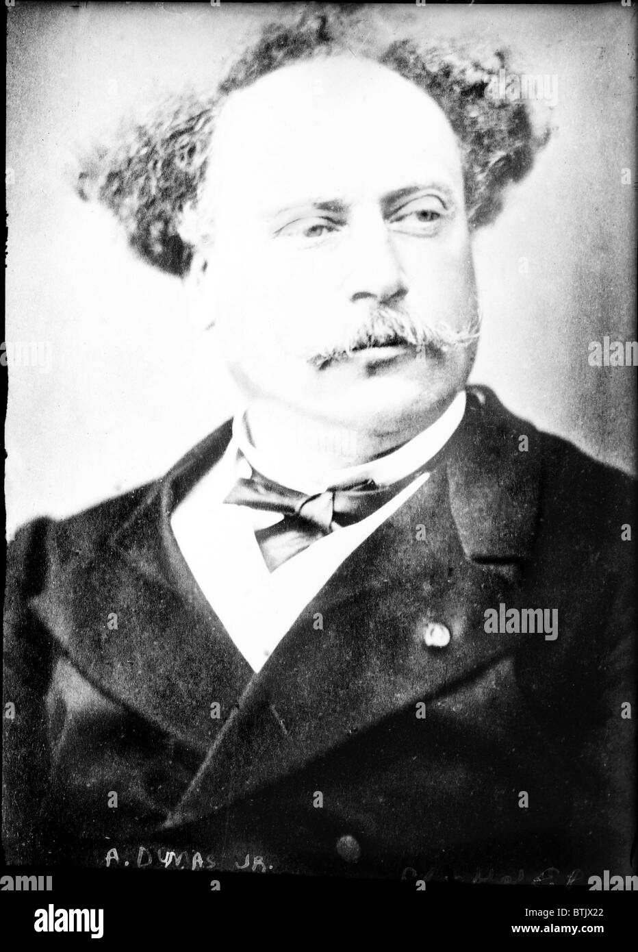 Alexandre Dumas, fils (1824-1895), popular French dramatist and historical novelist, best known as the author of the novel and play 'Camille' which became the basis for Verdi's 1853 opera, 'La Traviata'. Stock Photo