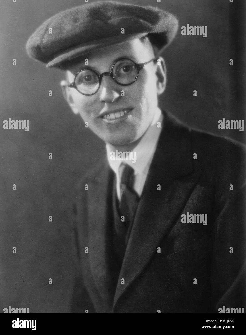 Elmer Rice (1892-1967), American playwright, addressed social issues of poverty, intolerance, and racism. 'Street Scene' won the 1929 Pulitzer Prize. Stock Photo