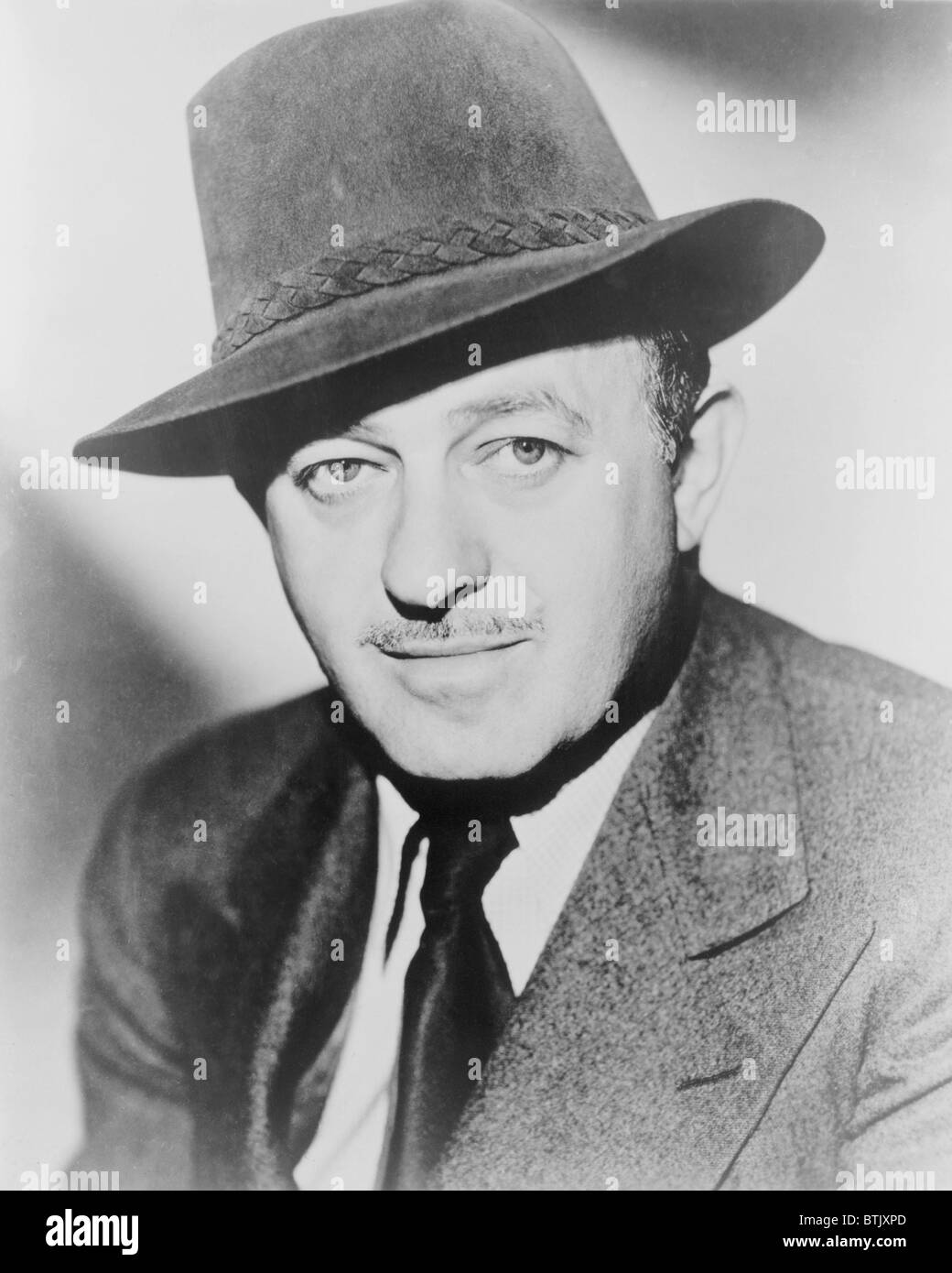 Ben Hecht (1893-1964) newspaper columist, novelist, and playwright, wrote film scripts for 'The Front Page' (1931), 'Wuthering Heights' (1939), 'Spellbound' (1945), and 'Notorious' (1946). Stock Photo