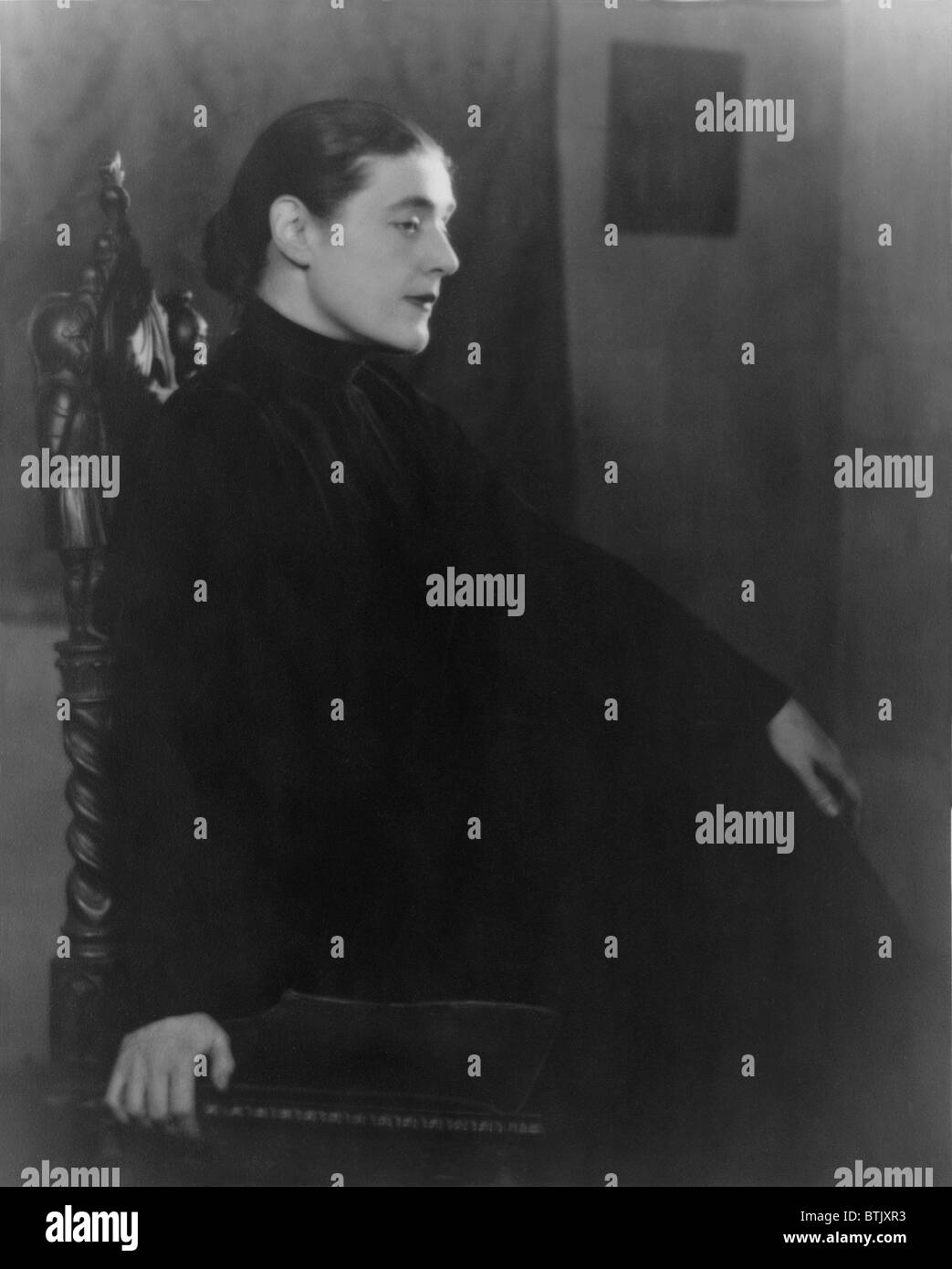 Fannie Hurst (1889-1968) popular American novelist and playwright. 1920's portrait. Stock Photo
