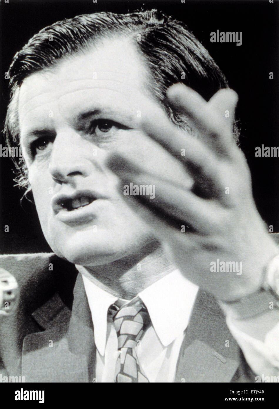 Senator Ted Kennedy in 1973 Stock Photo
