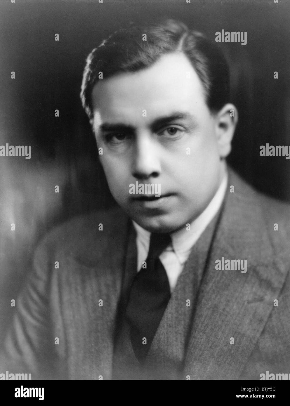 John Boynton Priestley (1894-1984) British novelist and playwright, and author of over one hundred books. Stock Photo