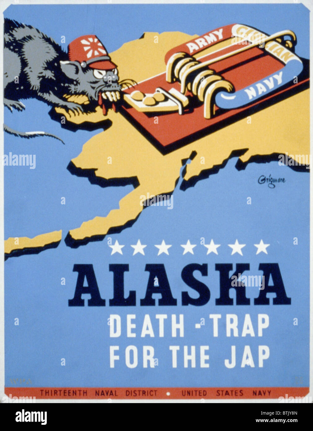 World War II, Poster for Thirteenth Naval District, United States Navy