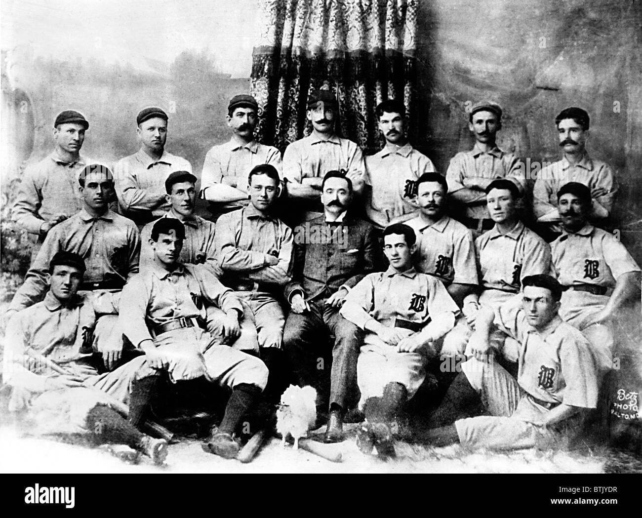 BALTIMORE ORIOLES, champion baseball team of 1894. Everett/CSU Archives. Stock Photo