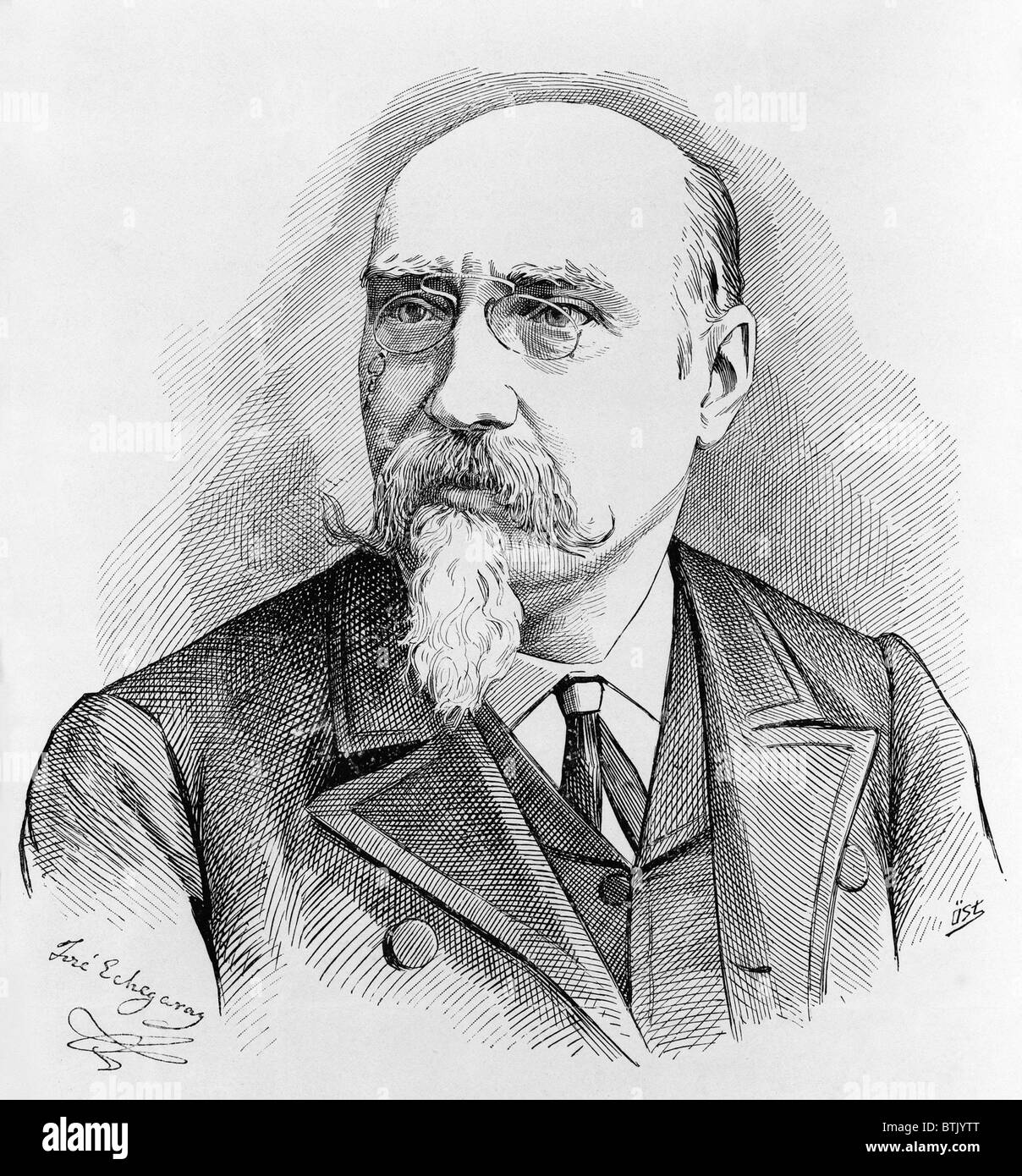 Jose Echegaray (1832-1916) Spanish playwright won the 1904 Nobel Prize for Literature. Stock Photo