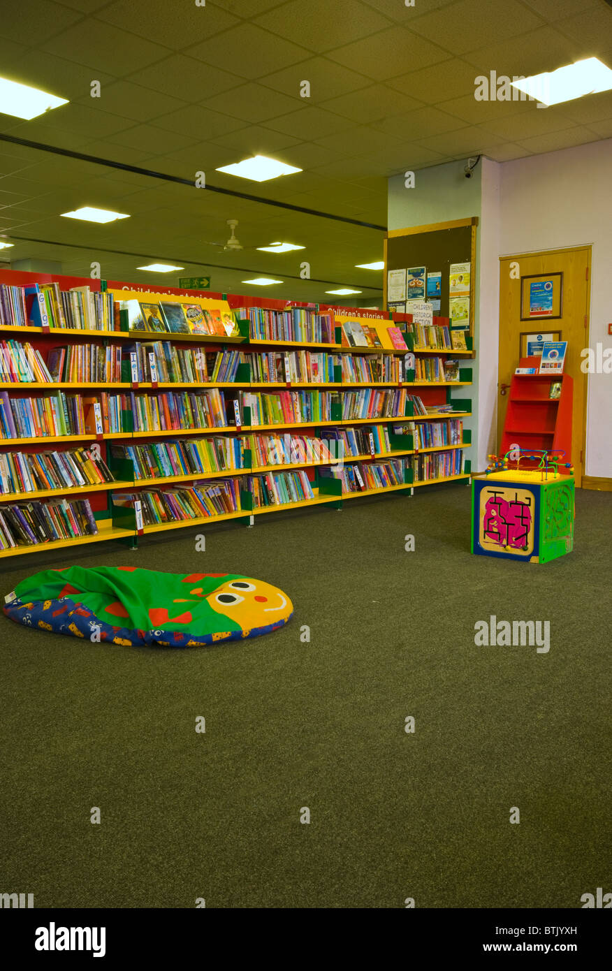 Childrens Section In A Public Library Stock Photo
