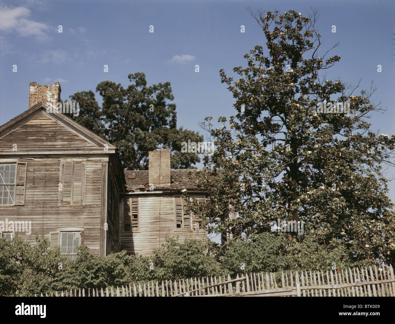 House near White Plains, Georgia, photograph by Jack Delano, 1941. Stock Photo