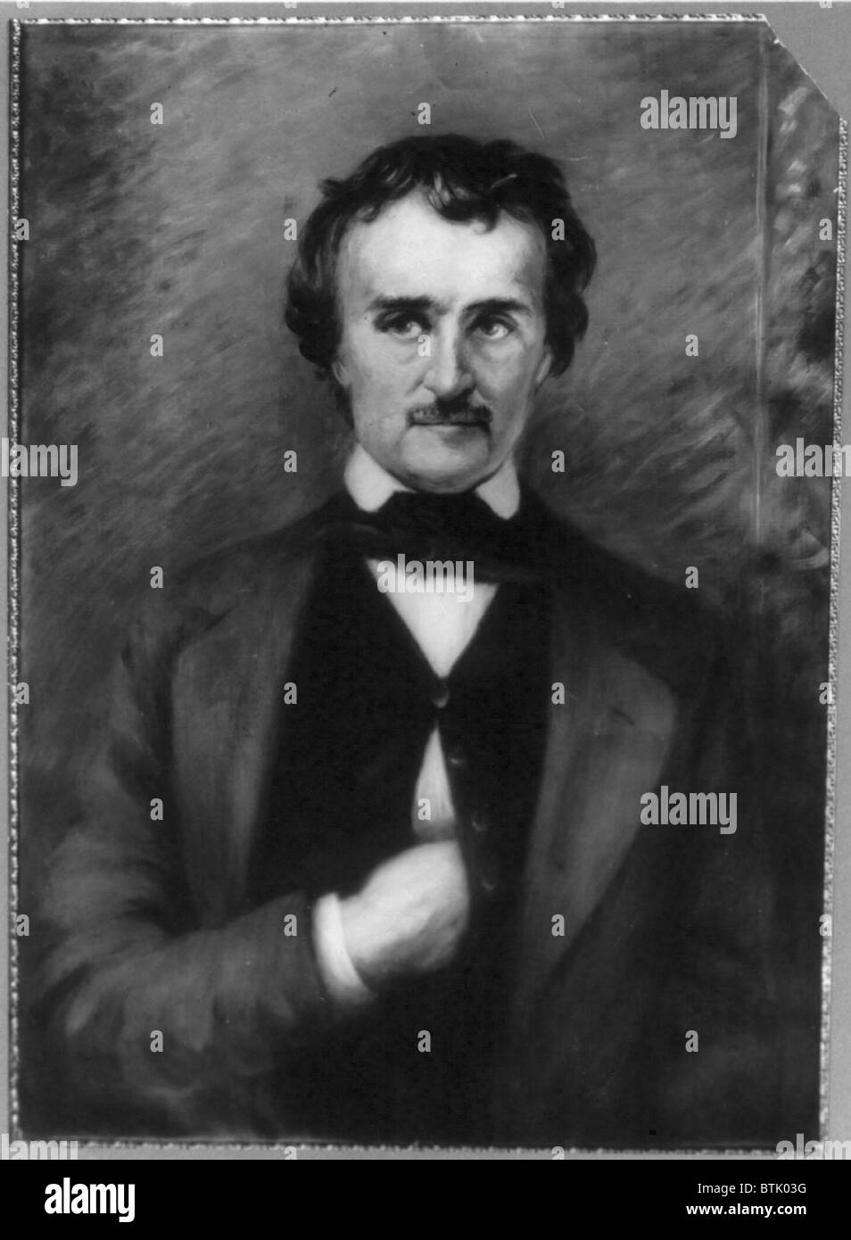 Edgar Allan Poe, (18091849), American writer, halflength, facing