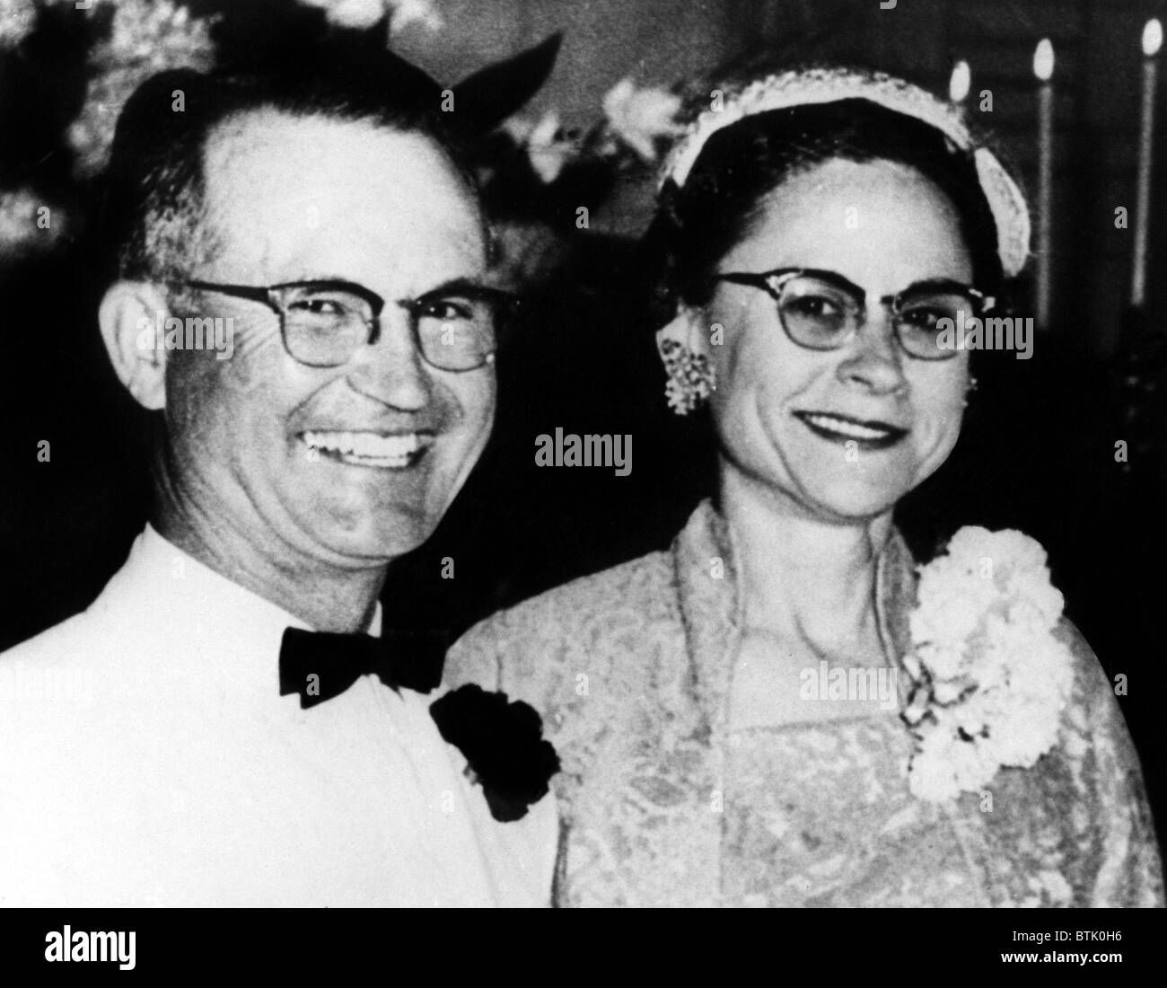 Mr. and Mrs. Herbert Clutter murdered in Kansas, 1959 Stock Photo