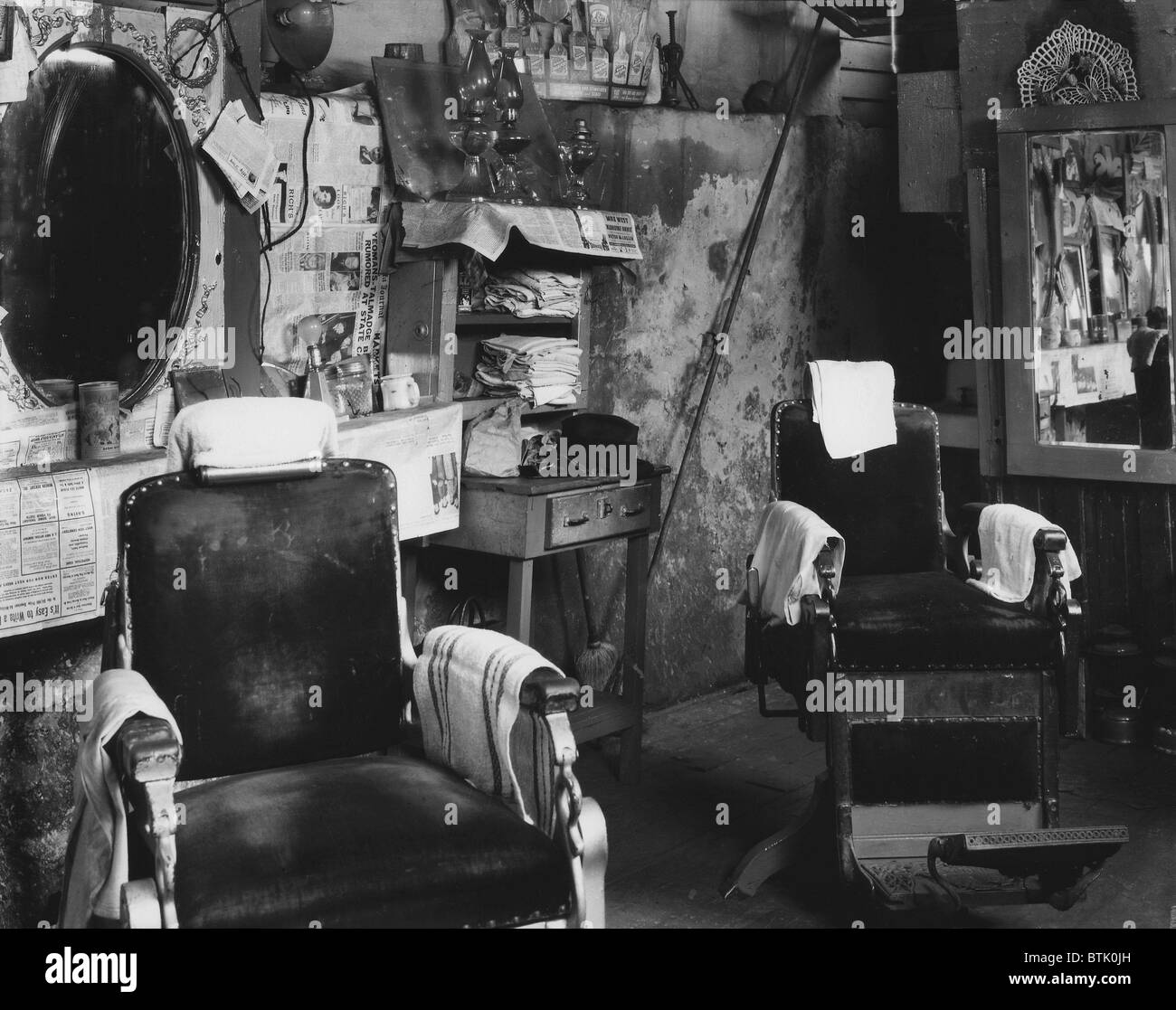 African American barber shop, original title 'Negro barber shop', Atlanta, photograph
