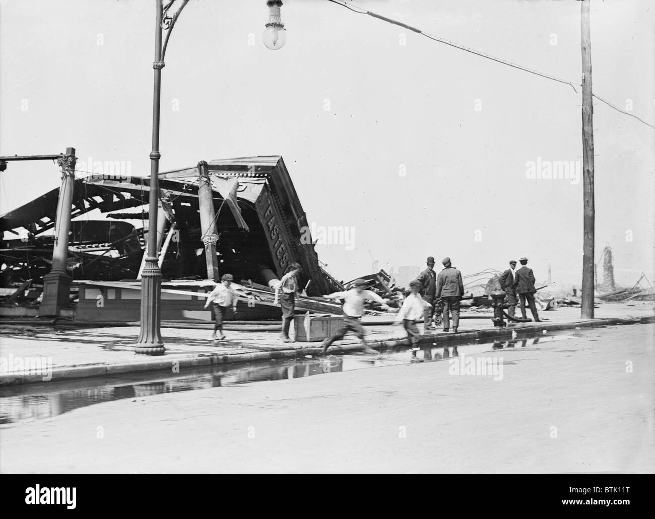 Coney Island, the destruction of Coney Island by fire, New York