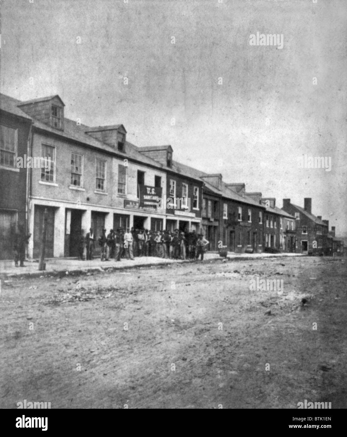 The Civil War, Sanitary Commission at Fredericksburg, Virginia, photograph, May, 1864. Stock Photo