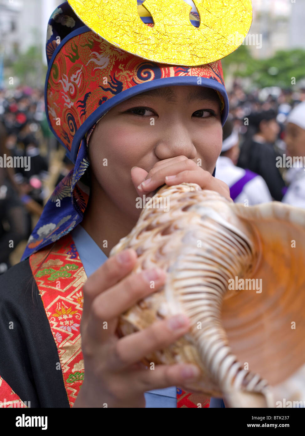 Naha Tug of War, Naha City, Okinawa, Japan Stock Photo