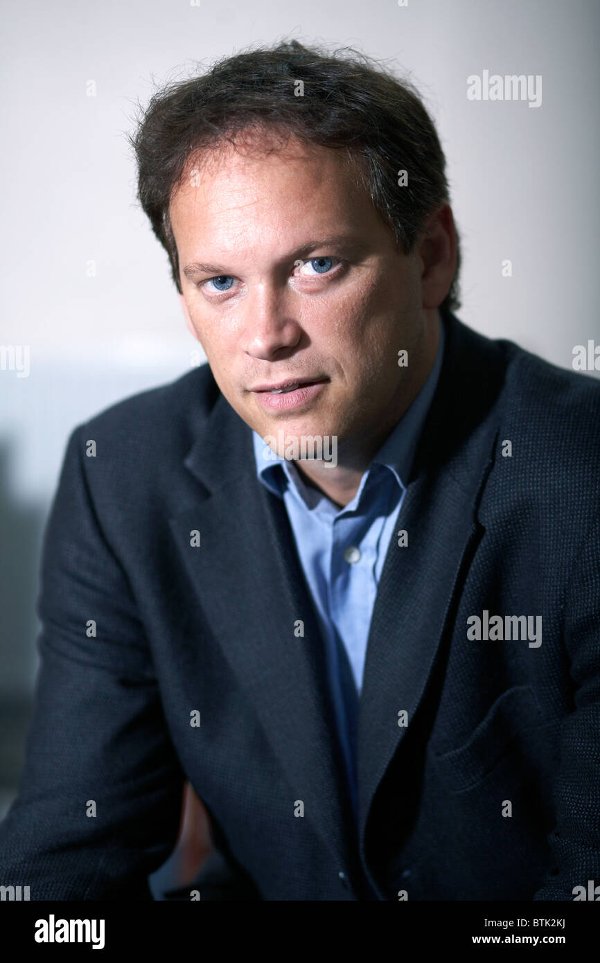 Grant Shapps british minister UK government portrait in conversation. MP Stock Photo